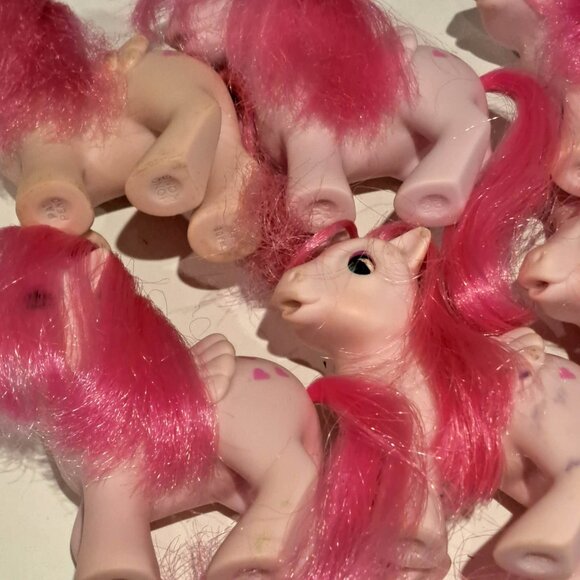 qty 6 baby BBE beddy bye eyed Hearthrobs vintage mlp my little ponies G1 - Picture 4 of 9